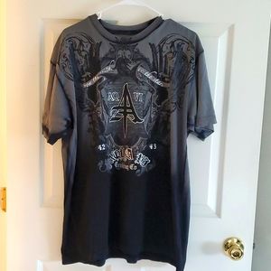 Aqua brand Men's Graphic Tshirt Size XL gray